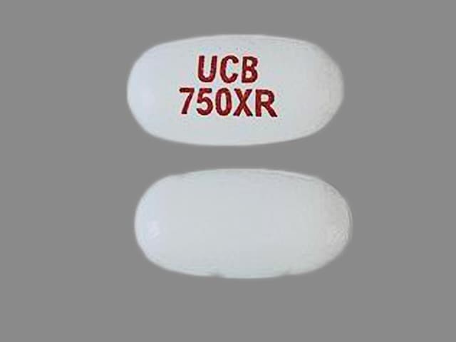 Imprint UCB 750XR - Keppra XR 750 mg