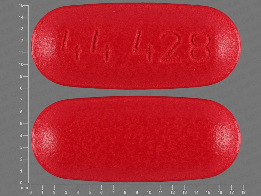 Image 1 - Imprint 44 428 - acetaminophen/caffeine 500 mg / 65 mg