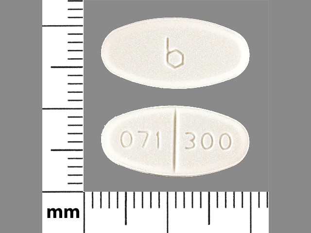 Image 1 - Imprint b 071 300 - isoniazid 300 mg