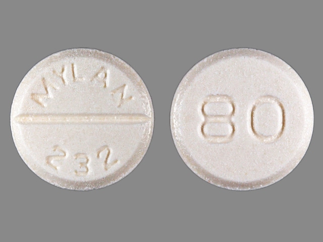 Imprint MYLAN 232 80 - furosemide 80 mg