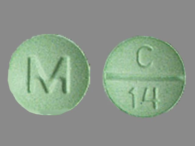 Pill Finder M C14 Green Round, Green Round Tablet