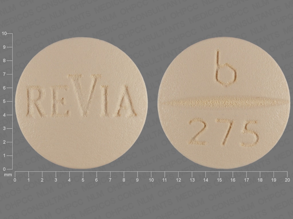 Imprint ReVia b 275 - Revia 50 mg