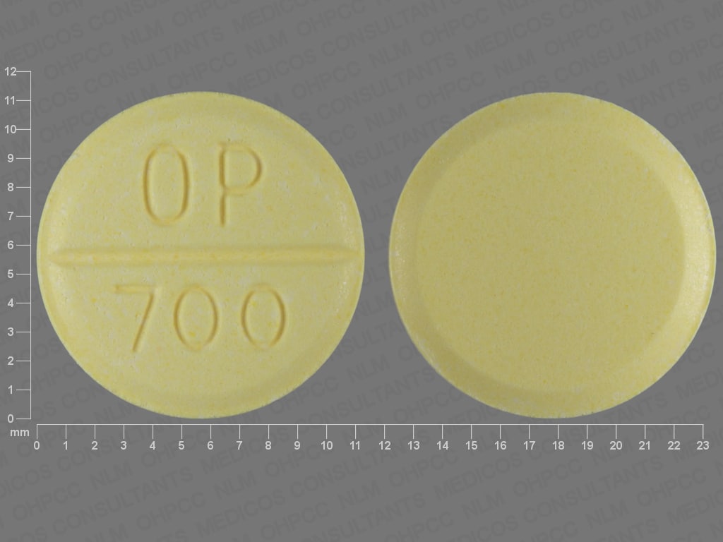 Imprint OP 700 - Urecholine 50 mg