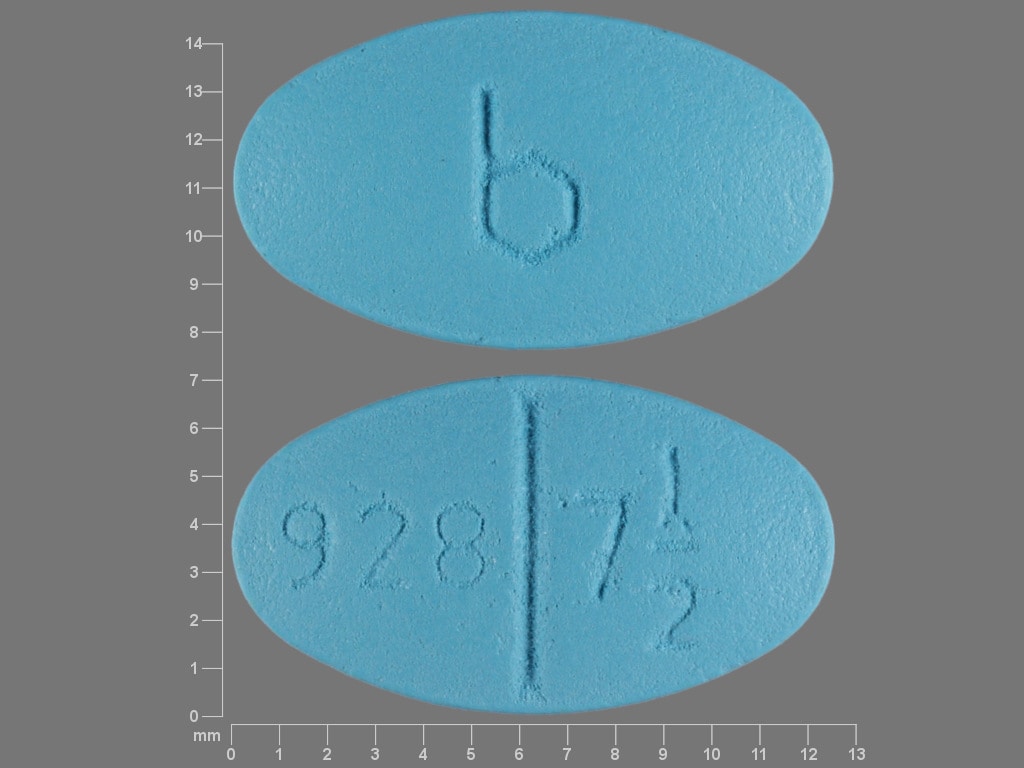 Imprint b 928 7 1/2 - Trexall 7.5 mg