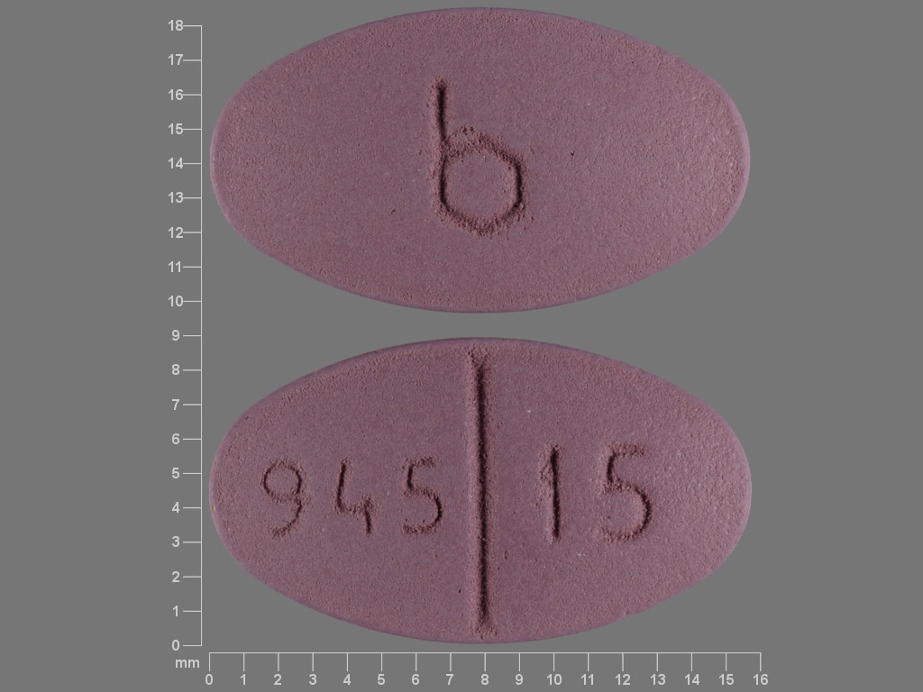 Imprint b 945 15 - Trexall 15 mg