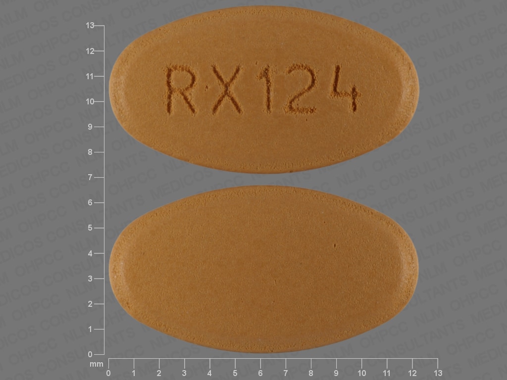Image 1 - Imprint RX124 - valsartan 80 mg
