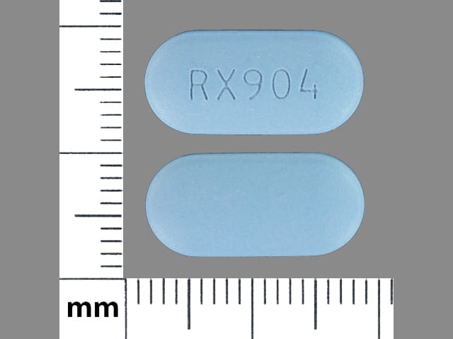 Imprint RX 904 - valacyclovir 500 mg