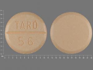 Image 1 - Imprint TARO 56 - amiodarone 200 mg