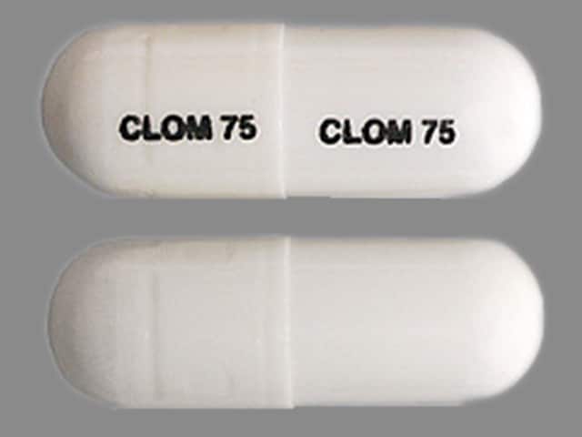 Imprint CLOM 75 CLOM 75 - clomipramine 75 mg