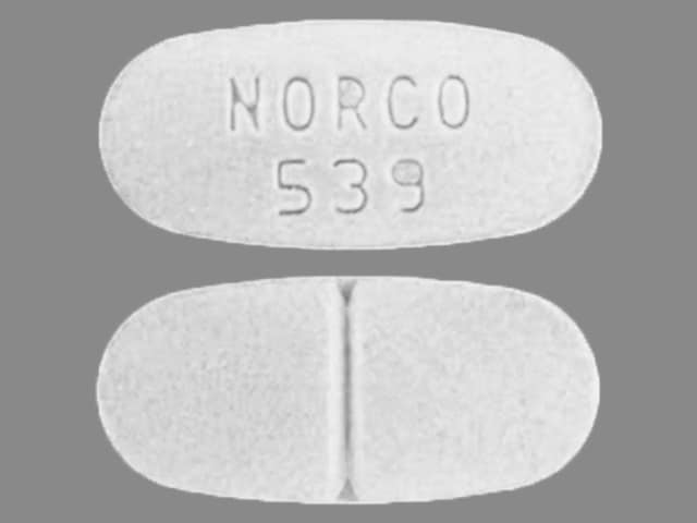 Imprint NORCO 539 - Norco 325 mg / 10 mg