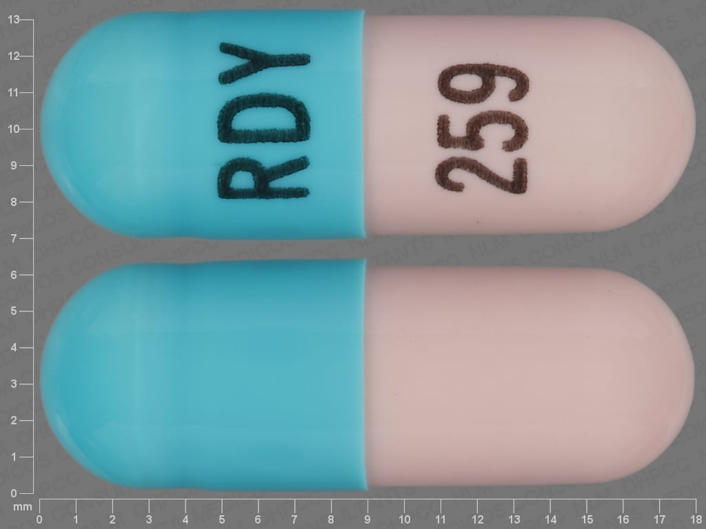 Image 1 - Imprint RDY 259 - ziprasidone 80 mg