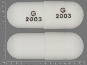 Imprint G 2003 G 2003 - ziprasidone 60 mg