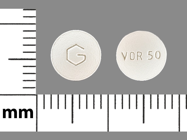 Image 1 - Imprint G VOR 50 - voriconazole 50 mg