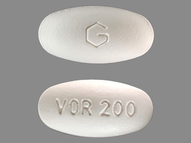 Image 1 - Imprint G VOR200 - voriconazole 200 mg