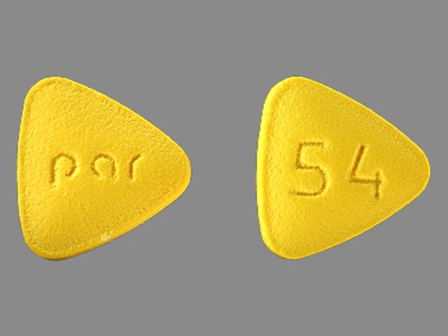Pill Finder: par 54 Yellow Three-sided - Medicine.com