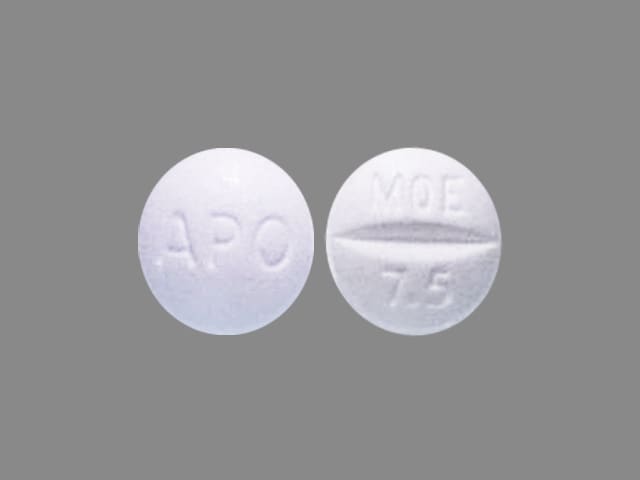 Imprint APO MOE 7.5 - moexipril 7.5 mg