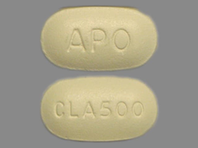 Image 1 - Imprint CLA500 APO - clarithromycin 500 mg