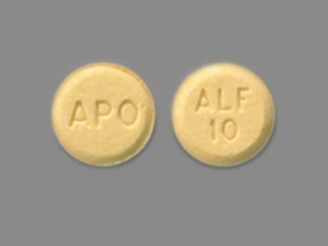 Imprint APO ALF 10 - alfuzosin 10 mg