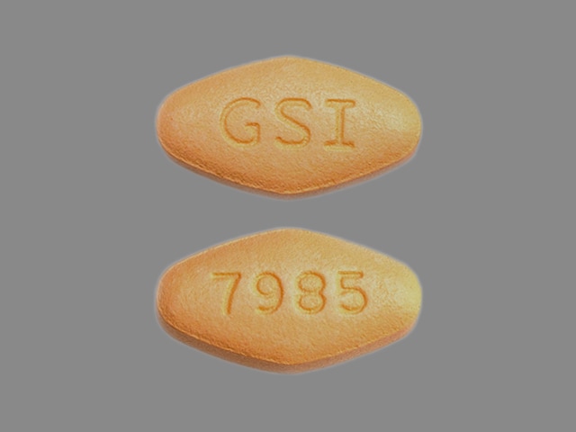 Image 1 - Imprint GSI 7985 - Harvoni ledipasvir 90 mg / sofosbuvir 400 mg