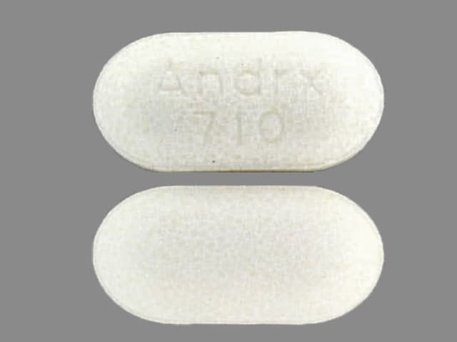 Imprint Andrx 710 - potassium chloride 10 mEq (750 mg)