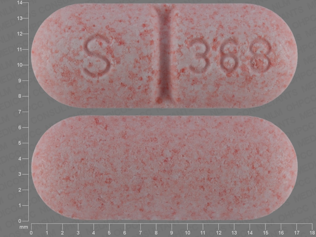 Imprint S 368 - hydrochlorothiazide/metoprolol 25 mg / 100 mg