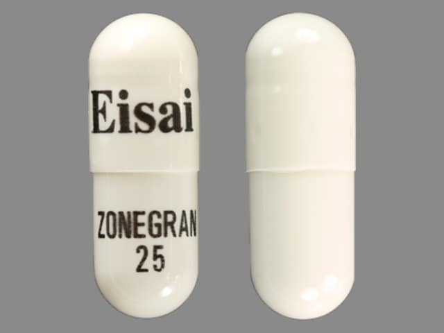 Imprint Eisai ZONEGRAN 25 - Zonegran 25 mg