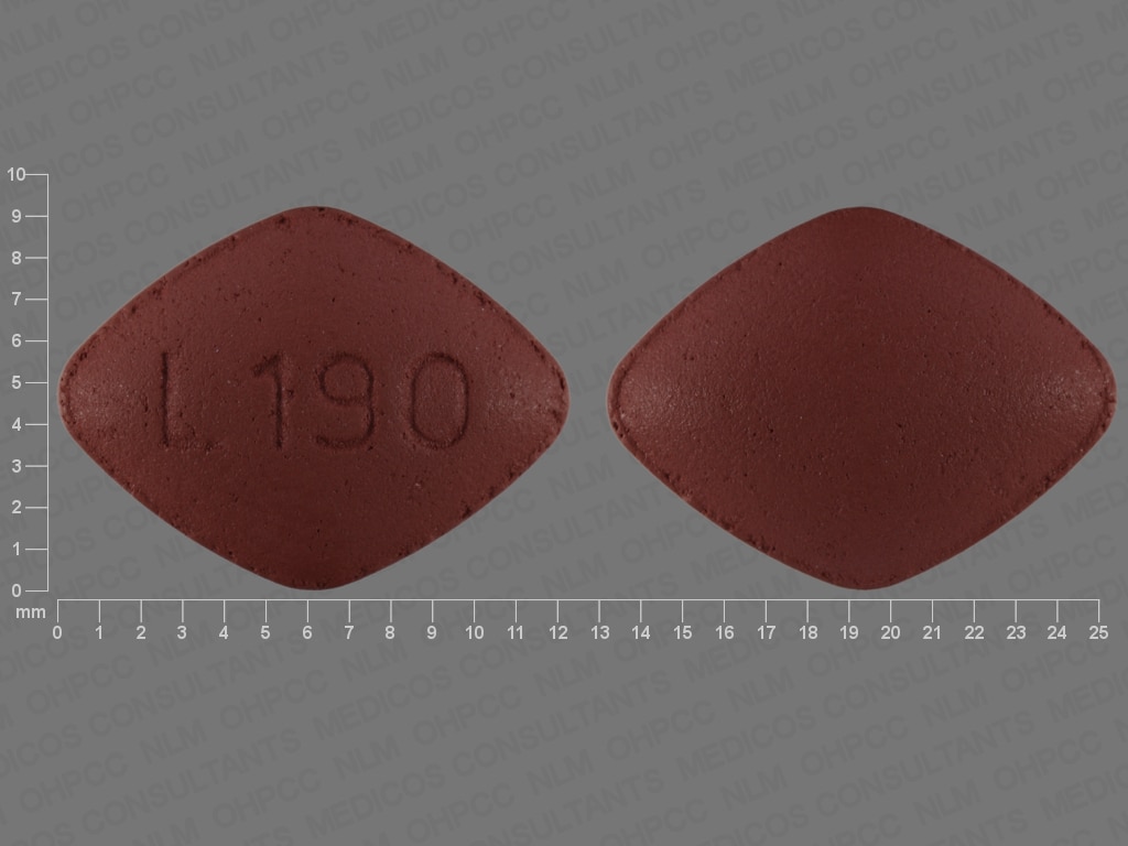 Imprint L190 - desvenlafaxine 100 mg