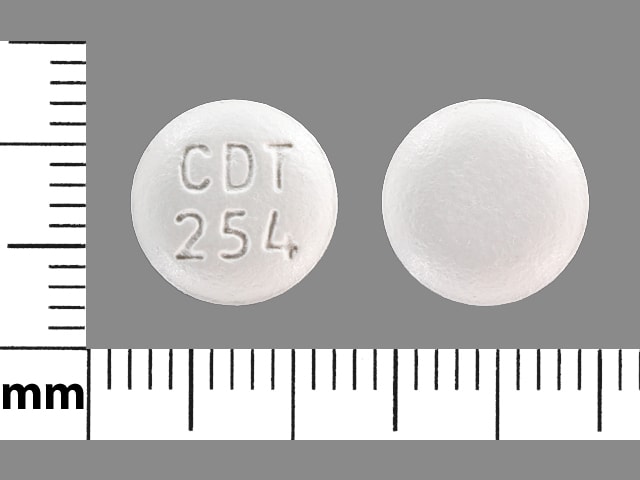 Imprint CDT 254 - amlodipine/atorvastatin 2.5 mg / 40 mg