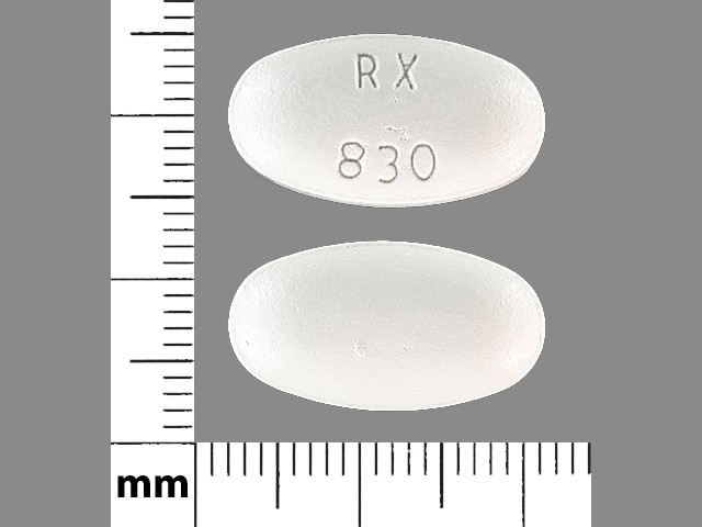 Imprint RX 830 - atorvastatin 80 mg