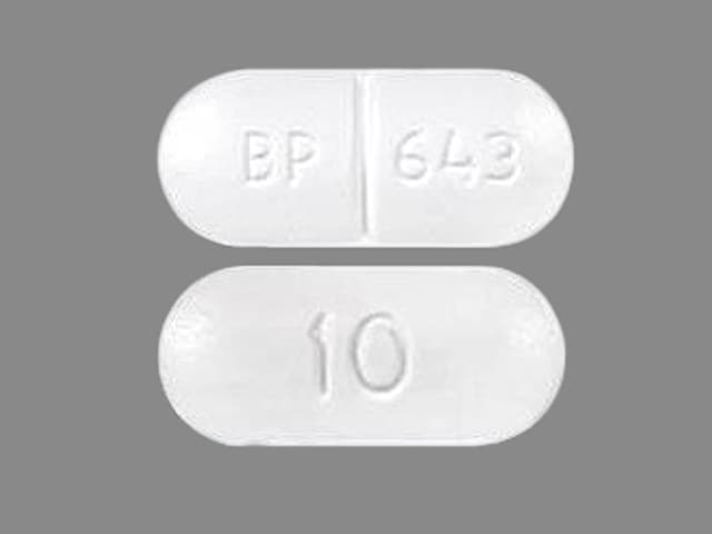 Image 1 - Imprint BP 643 10 - acetaminophen/hydrocodone 300 mg / 10 mg