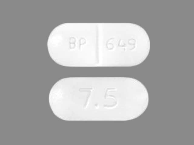 Image 1 - Imprint BP 649 7.5 - acetaminophen/hydrocodone 300 mg / 7.5 mg