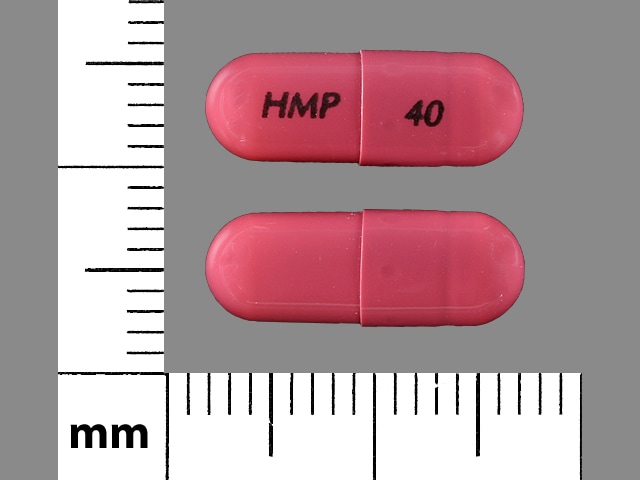 Imprint HMP 40 - esomeprazole 49.3 mg (esomeprazole 40 mg)