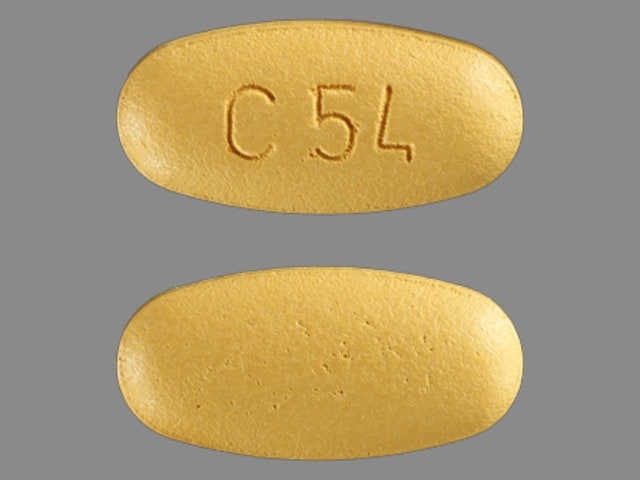 Image 1 - Imprint C54 - Tribenzor 5 mg / 25 mg / 40 mg