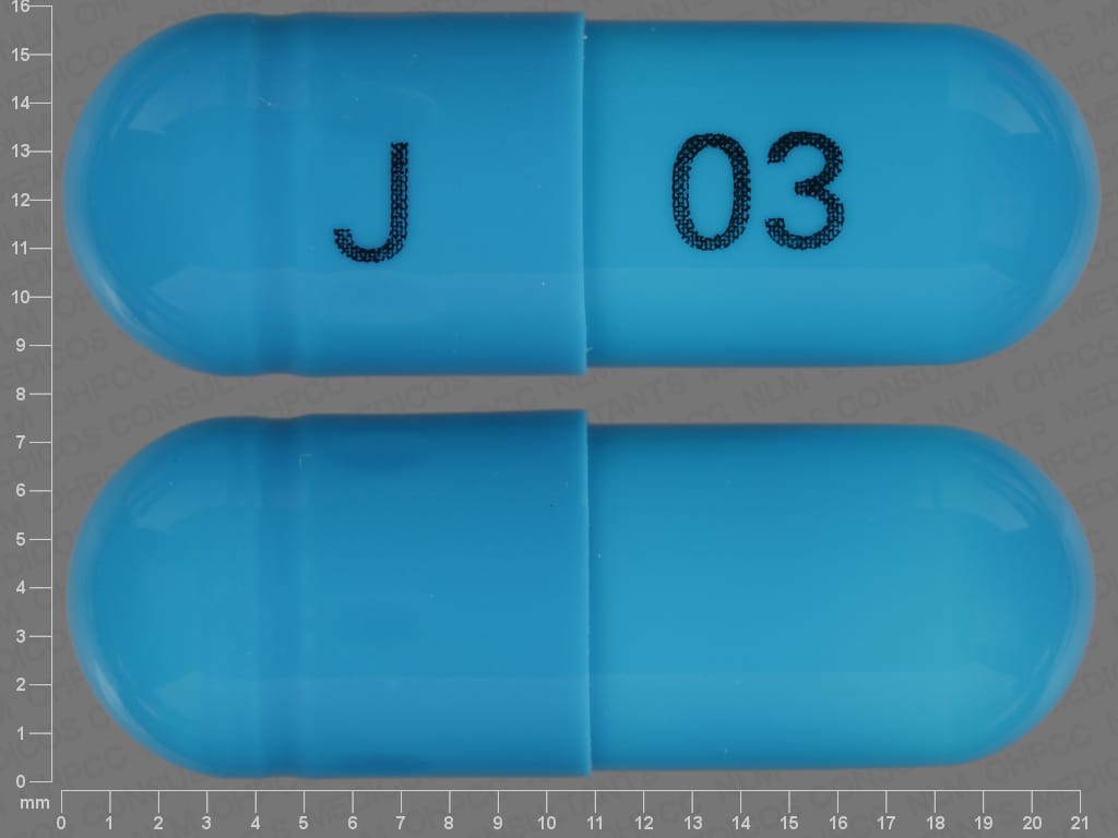 Pill Finder J 03 Blue Capsule Shape Medicinecom.