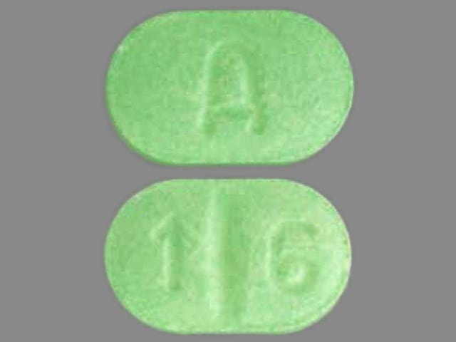 Pill Finder: A 1 6 Green Capsule-shape 