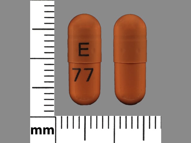 Imprint E 77 - stavudine 20 mg