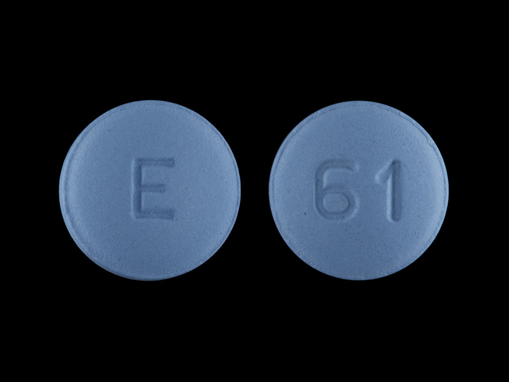 Pill Finder E 61 Blue Round