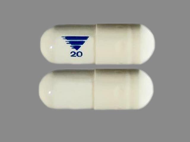 Image 1 - Imprint 20 - omeprazole/sodium bicarbonate 20 mg / 1100 mg