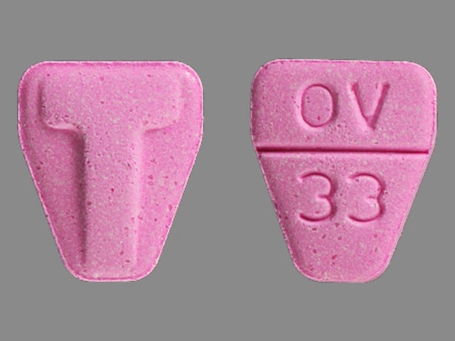 Imprint T OV 33 - Tranxene T-Tab 15 mg