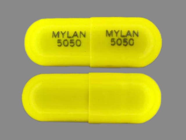 Image 1 - Imprint MYLAN 5050 MYLAN 5050 - temazepam 30 mg