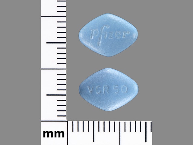 Image 1 - Imprint Pfizer VGR 50 - Viagra 50 mg