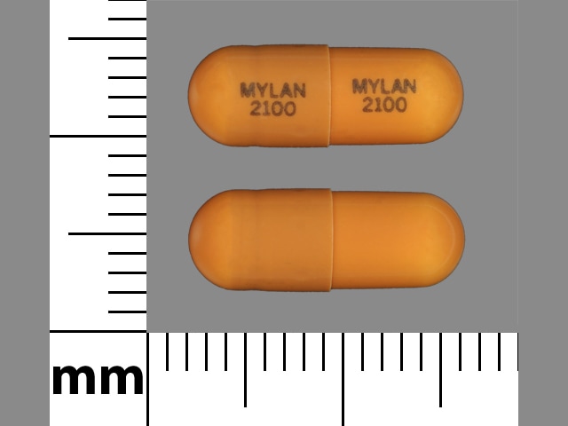 Imprint MYLAN 2100 MYLAN 2100 - loperamide 2 mg