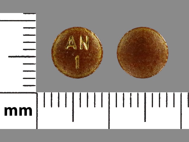 Imprint AN 1 - phenazopyridine 100 mg