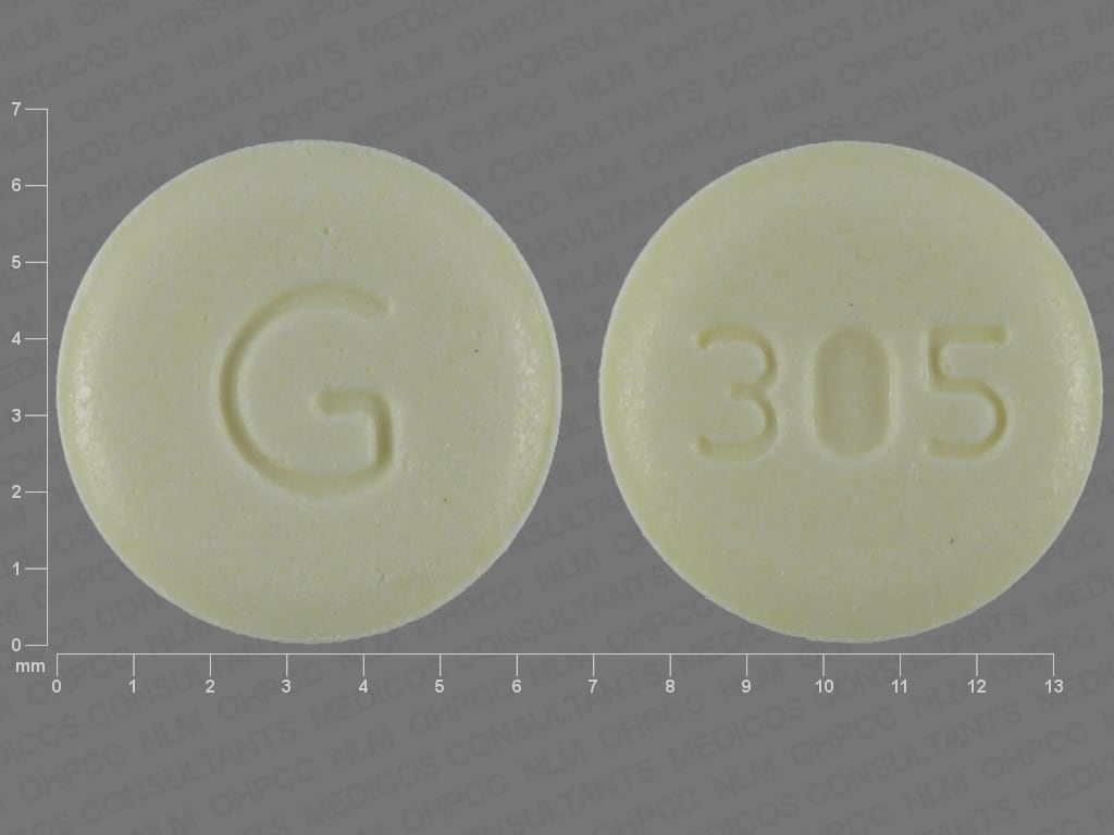 Imprint G 305 - norethindrone 0.35 mg