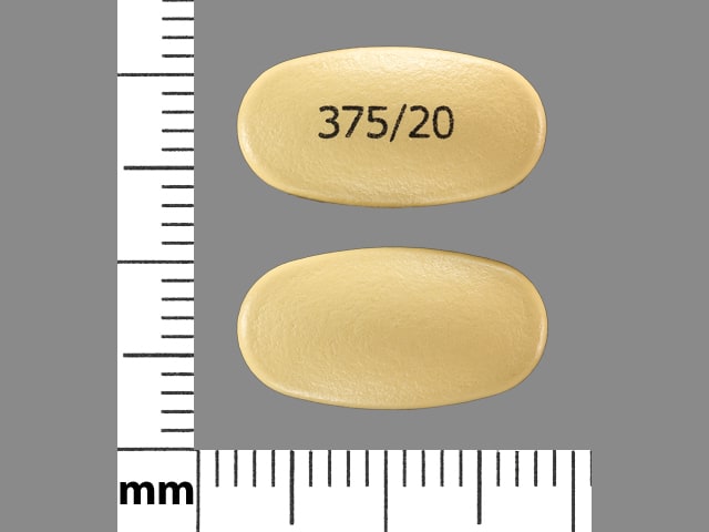 Imprint 375/20 - Vimovo esomeprazole 20 mg / naproxen 375 mg
