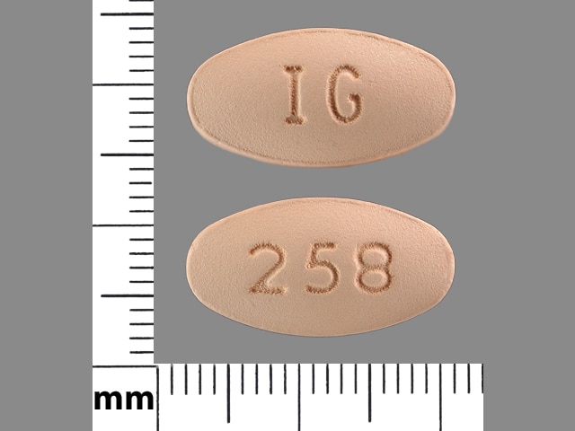 Image 1 - Imprint IG 258 - nabumetone 750 mg